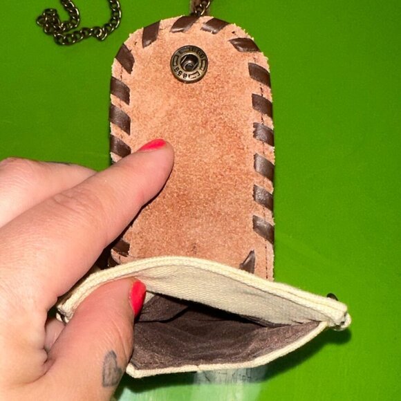 Small Owl Wallet Purse Crossbody Canvas - Picture 3 of 10